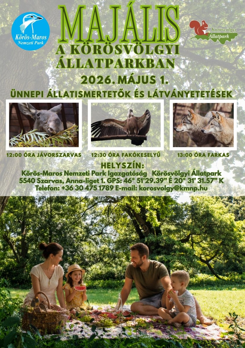 majális a körösvölgyi állatparkba