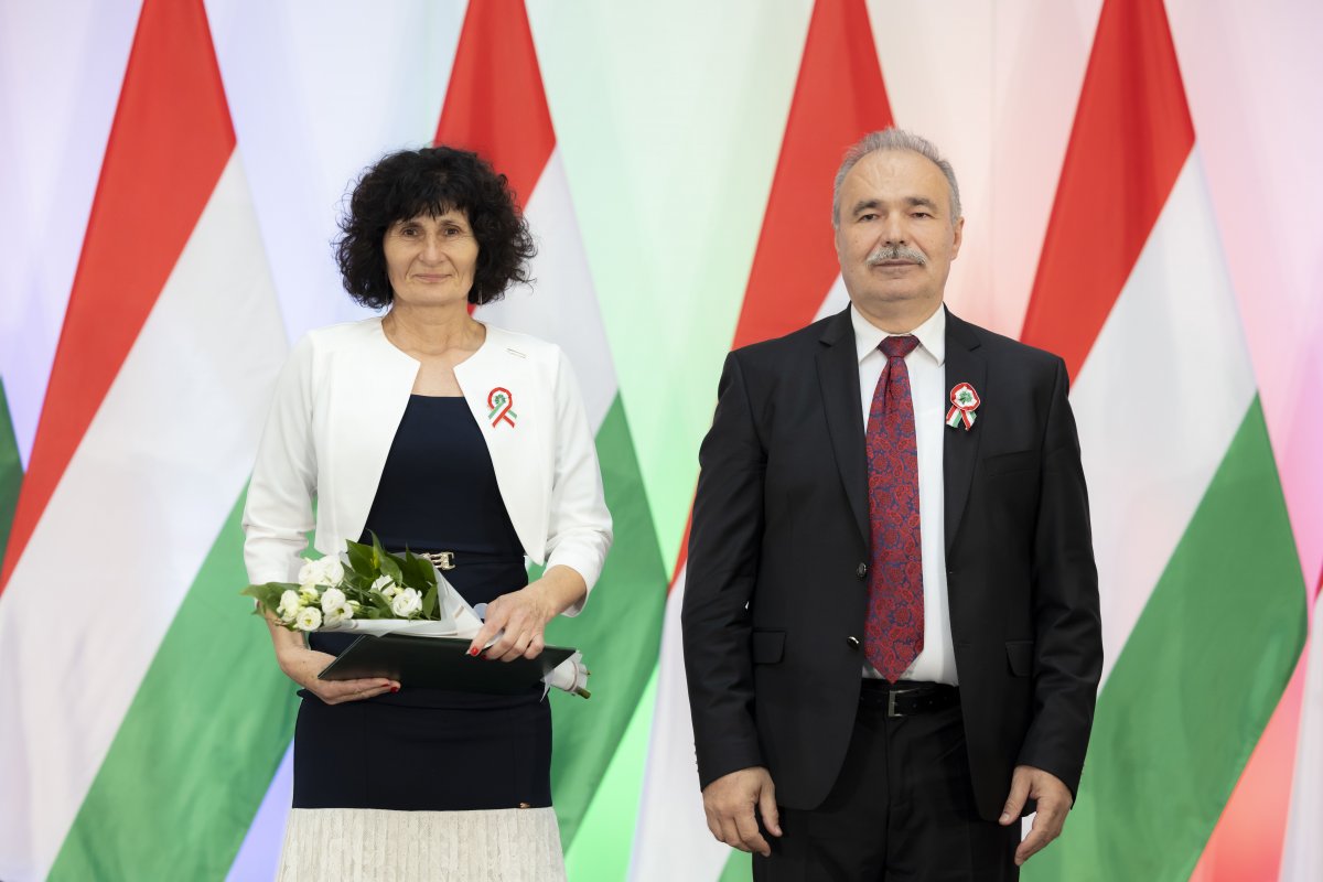 Dr. Nagy István miniszter és Nagy Imréné a Körös-Maros Nemzeti Park Igazgatóság munkatársa